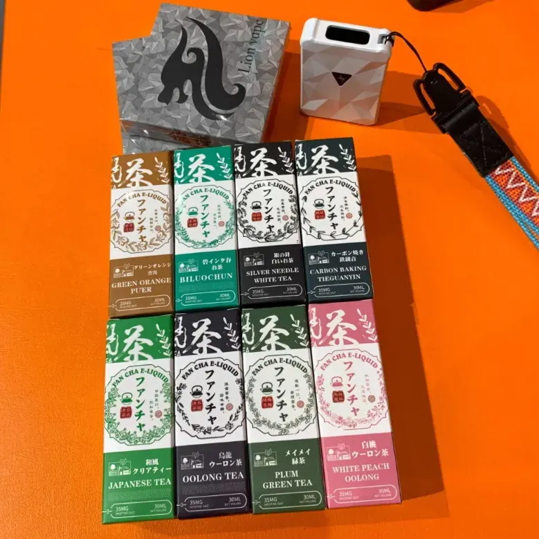 梵茶煙油 - 茶味還原經典系列 梵茶煙油系列,日本原裝進口茶系丁鹽,以八款高還原度茶香調配出清新、醇厚且層次分明的霧化體驗。
